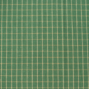 Tela country cuadros pequeños verde