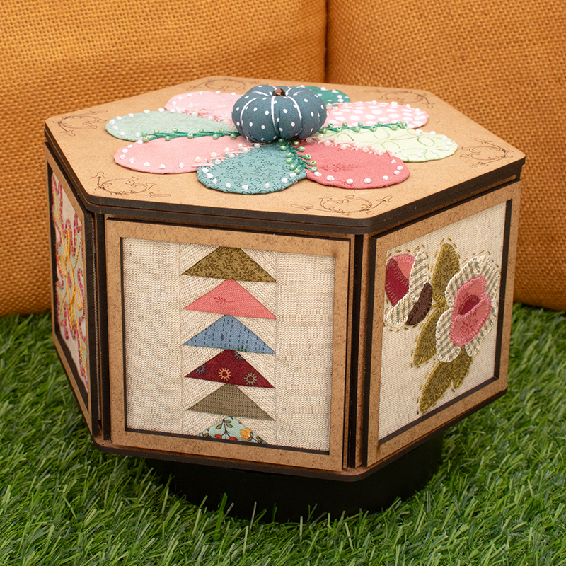 Cajita costurero hexagonal
